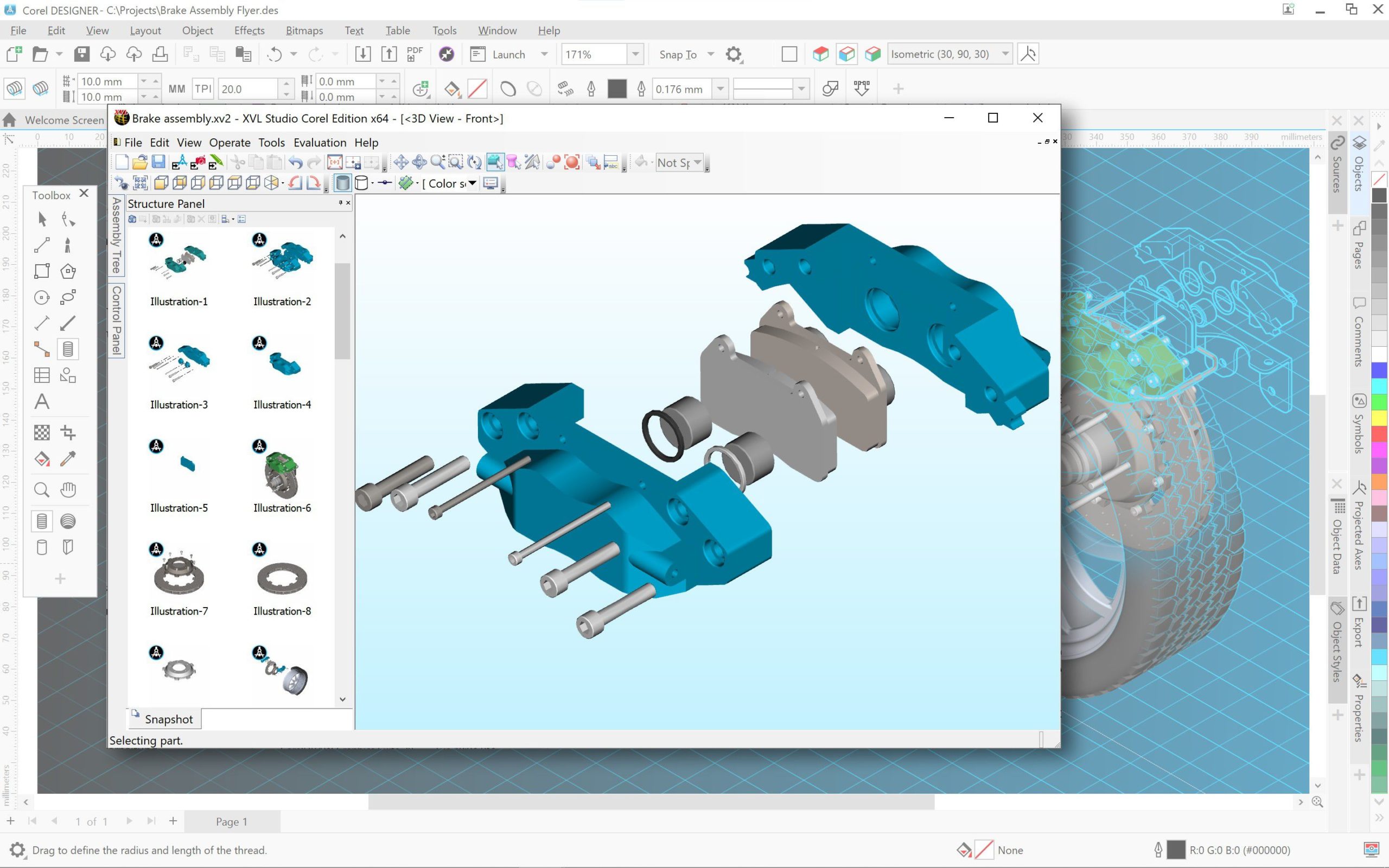 Interaktive 3D-Explosionsdarstellung für Montage- und Serviceprozesse